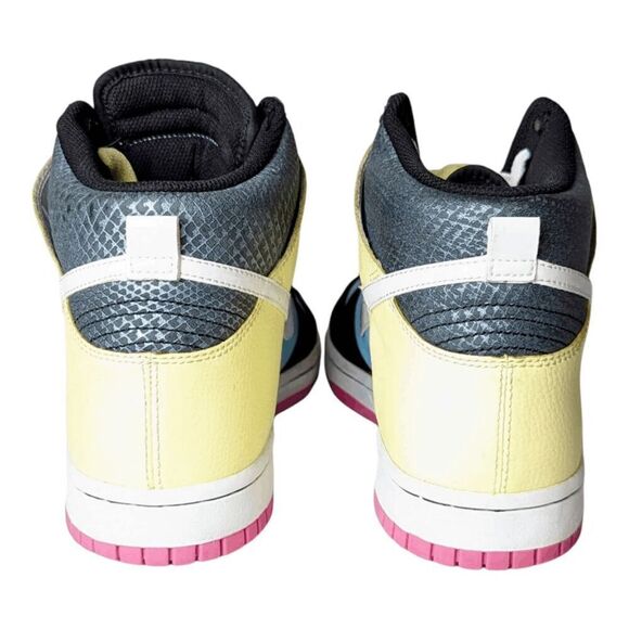 NIKE Dunk High 'High Powder Blue Lemon' Sneakers Size 10 - Picture 5 of 9